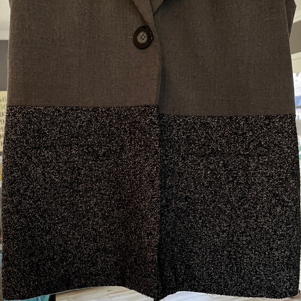 CAbi Two-Tone Black and Gray Vest - Picture 4 of 10